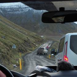 "Don't go down the cliff! OK, up the hill is alright."