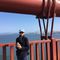 Rhonda on the Golden gate
