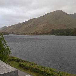 Lake in front of Kylemore Abbey