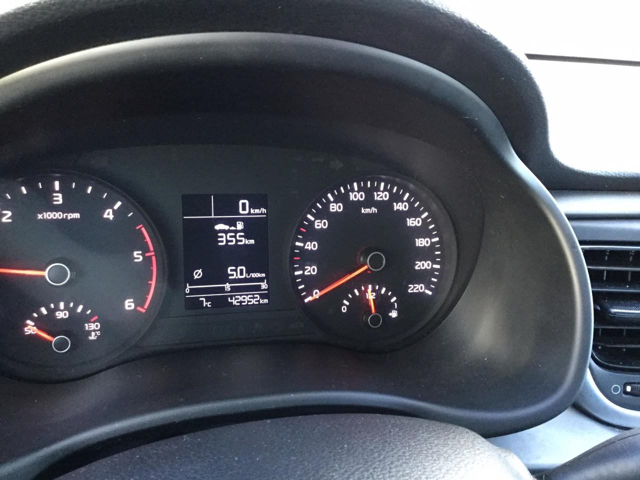 Gas gauge says we need gas, actually diesel.