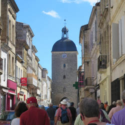 Clock tower gate in Cadillac