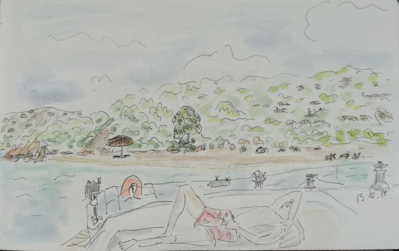 Einsamer Strand bei Akra Choironisi