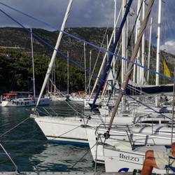 Unser Nachbar hat für das Hafenkino einen Stuhl