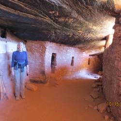 Lorraine prowls the ancient hallway of Moon House