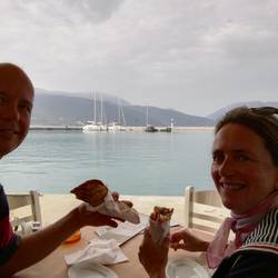 Pita mit Blick auf Patagon