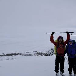 Geschafft- ein erster (magerer) Ausblick aufs Südpatagonische Eisfeld