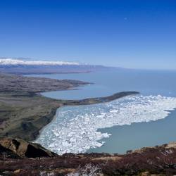 Erste Blicke auf unsr Tagesziel: Baia de los Tempanos