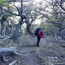 Unangenehm steil gehts runter