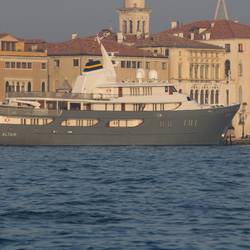 The Altair is Often Docked By the Venice Port Authority \