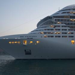 MSC Fantasia Leaving Port