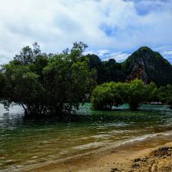 So sieht es bei Flut aus...