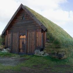 Reconstructed building at Skalholt.