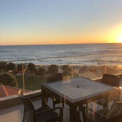 View from my accommodation as the sun sets