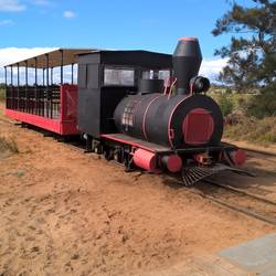 Tourist train to the beach
