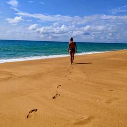 Ein einsamer Strand auf Phuket