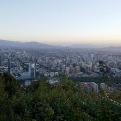 Sonnenuntergang Cerro San Cristobal