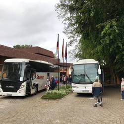 Abfahrt vom Hotel Pine Lake Inn in White River