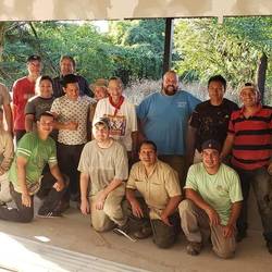 The team (with people from El Salvador and the USA).