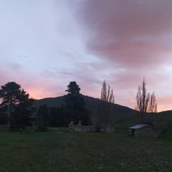 Sonnenuntergang am Campsite