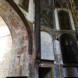 One remaining organ pipe