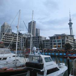Hafen mit vielen Restaurants