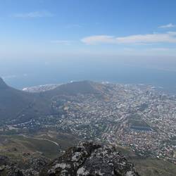 Blick vom Tafelberg auf Kapstadt