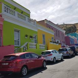 Farbige Häuser des Bo-Kaap
