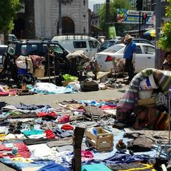 Slapen op de markt @ Santiago