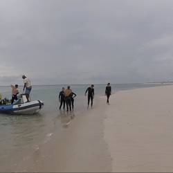 Pause auf einer unbewohnten Insel