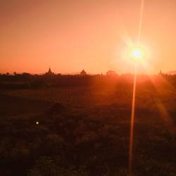 Erster Sonnenuntergang