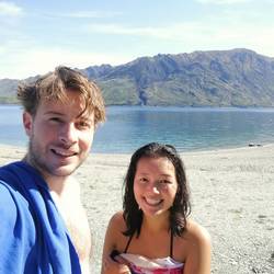 Baden im Lake Hawea