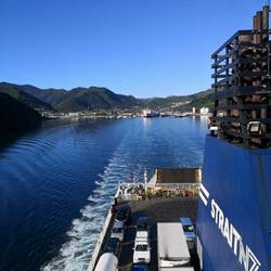 Abfahrt in Picton