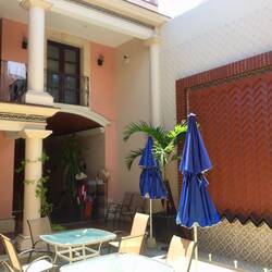 Das Hostel mit Atrium