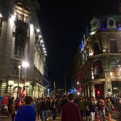 In der Fußgängerzone ist immer was los