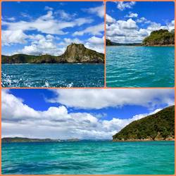 Cruise through beautiful turquoise waters in the Bay of Islands