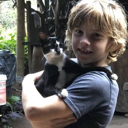 We nicknamed him Moustache. Look closely under the nose to see why...