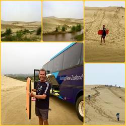 Sand dunes, and Surfer Dave!