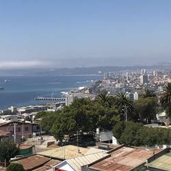 Blick auf die Bucht vom Haus Pablo Neruda's