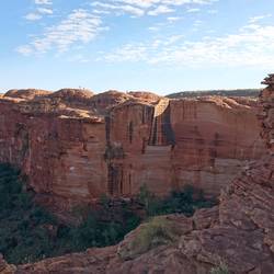 Ausblick auf die Felswände