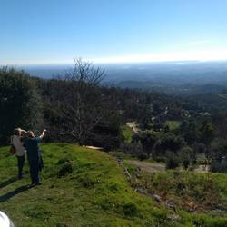 The view from Mount Foia to Lagos and the ocean