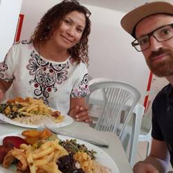 Lunchen in een restaurantje
