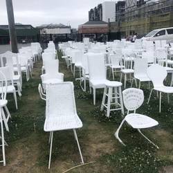 White Empty Chairs Christchurch