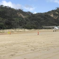 Caution aircraft landing!