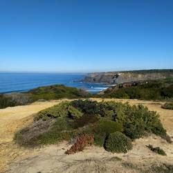 Hiking on the thick sand was a challenge