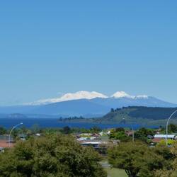 Blick auf die Berge des Tongariro Nationalparks