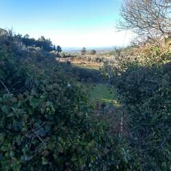 Chris' hike up the mountain to the chapel