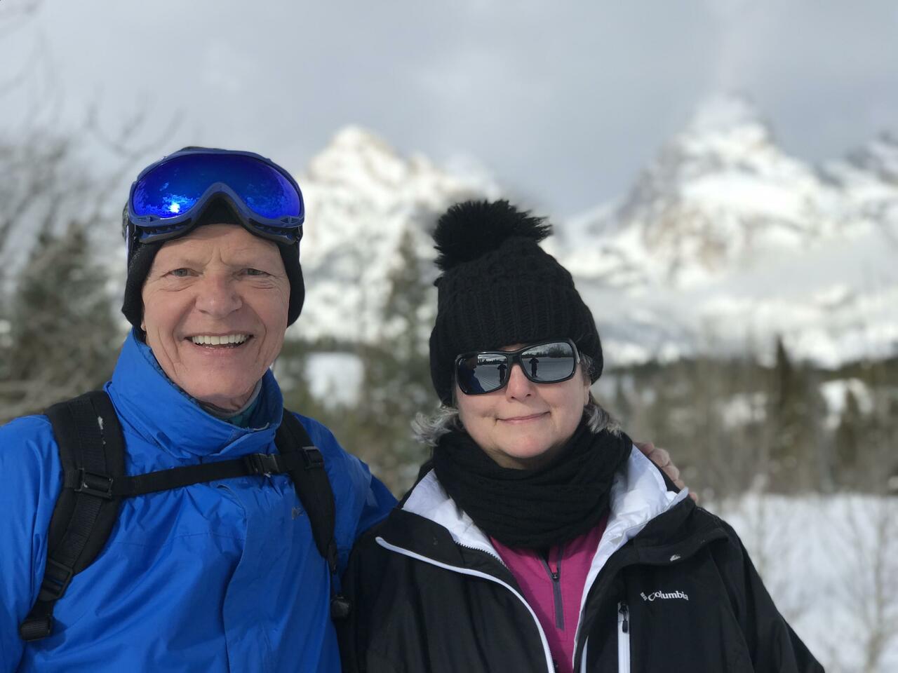 On the Trail in Snowshoes