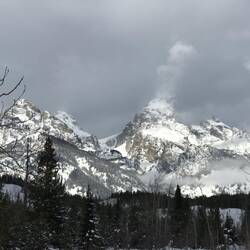 Snow Blowing from Grand Teton Peak