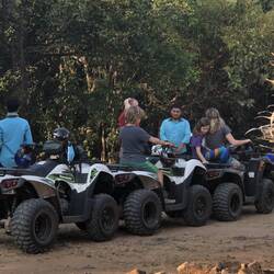 Us getting ready to ride the ATVs