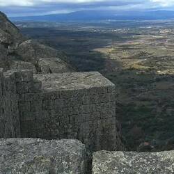 From the castle walls.